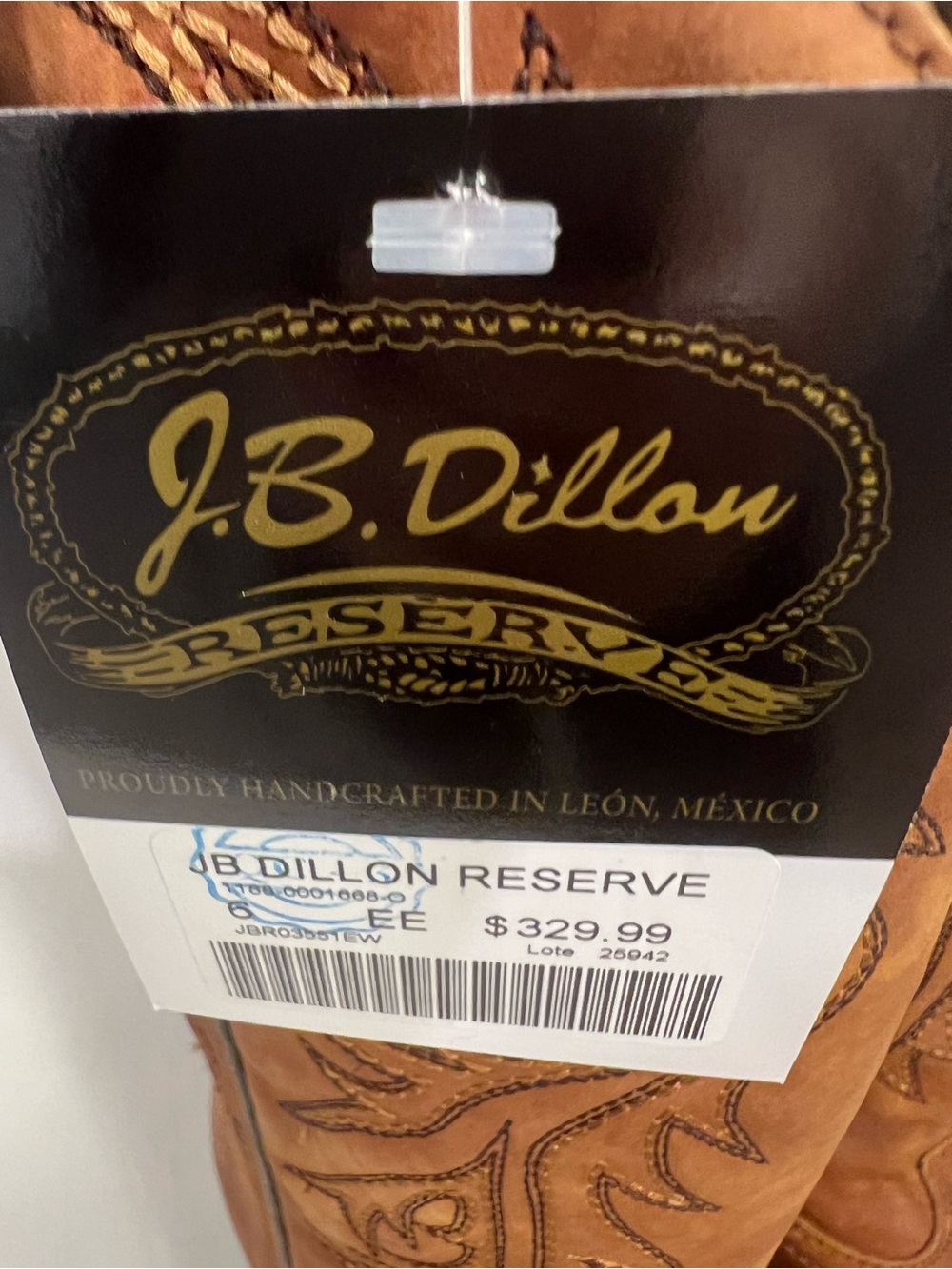 J.B. Dillon Brown Leather Western Cowboy Boots - Picture 16 of 16
